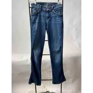 7 For All Mankind Kaylie Jeans Flared Leg Mid-Rise Denim Blue Womens Size 27